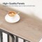 Industrial Narrow Accent Table with Sturdy Metal Frame, Rustic Entryway Table